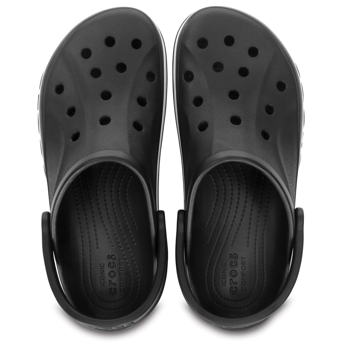 Classic Black & White Clog Sandals - Unisex Lightweight Casual Footwear