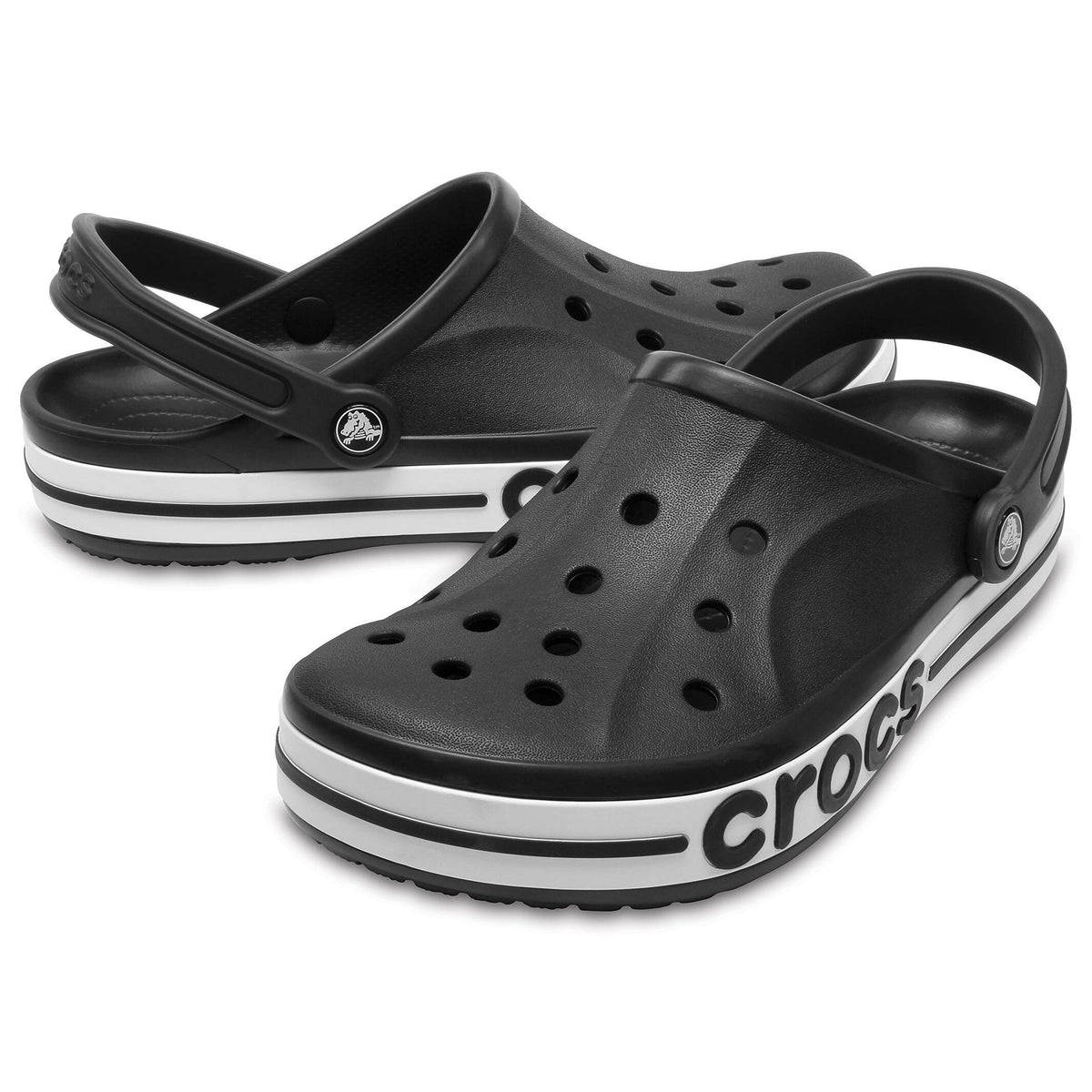 Classic Black & White Clog Sandals - Unisex Lightweight Casual Footwear