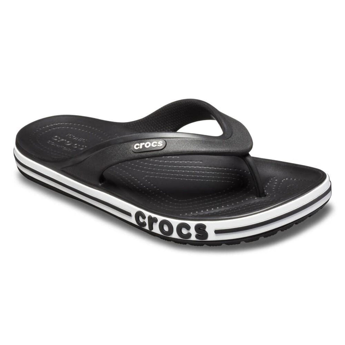 HAWABAZI Black & White Bayaband Flip – Unisex Classic Casual Slippers