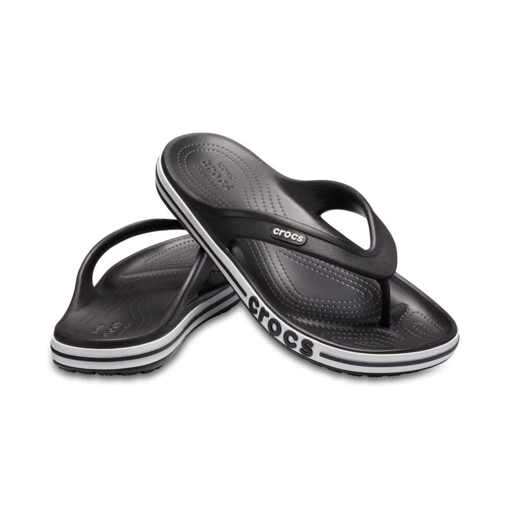 HAWABAZI Black & White Bayaband Flip – Unisex Classic Casual Slippers