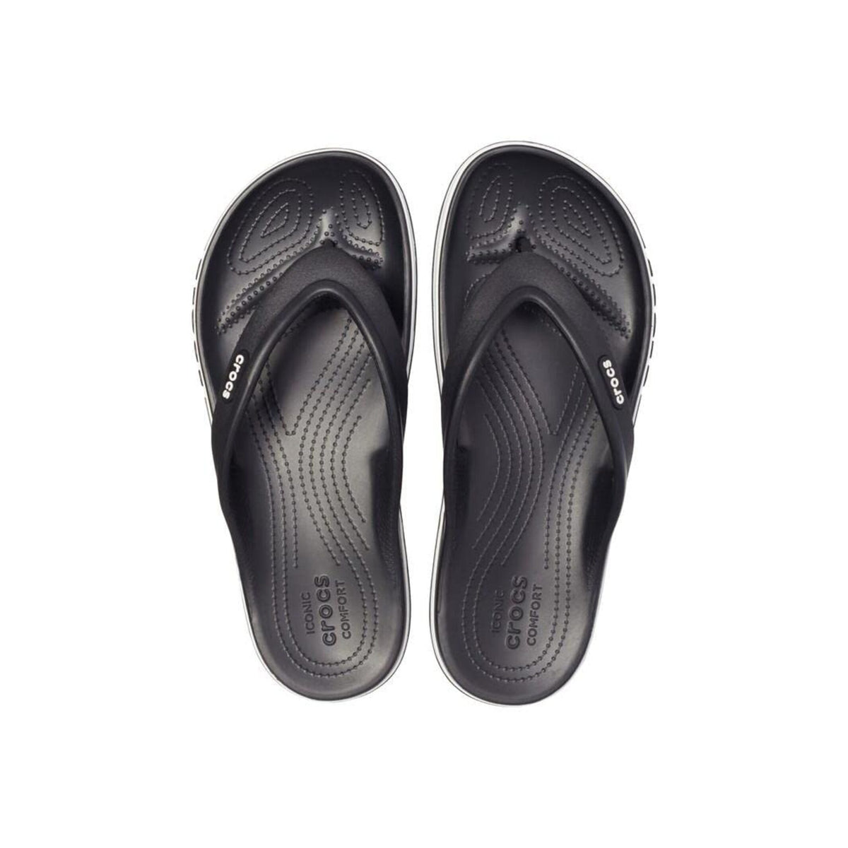 HAWABAZI Black & White Bayaband Flip – Unisex Classic Casual Slippers