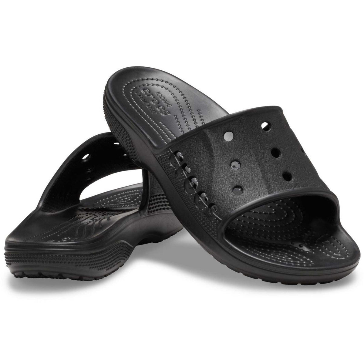 HAWABAZI Black Classic Slide - Unisex Lightweight Casual Slippers
