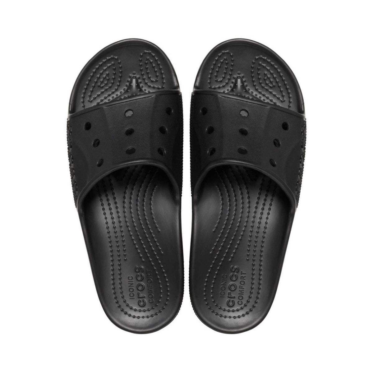 HAWABAZI Black Classic Slide - Unisex Lightweight Casual Slippers