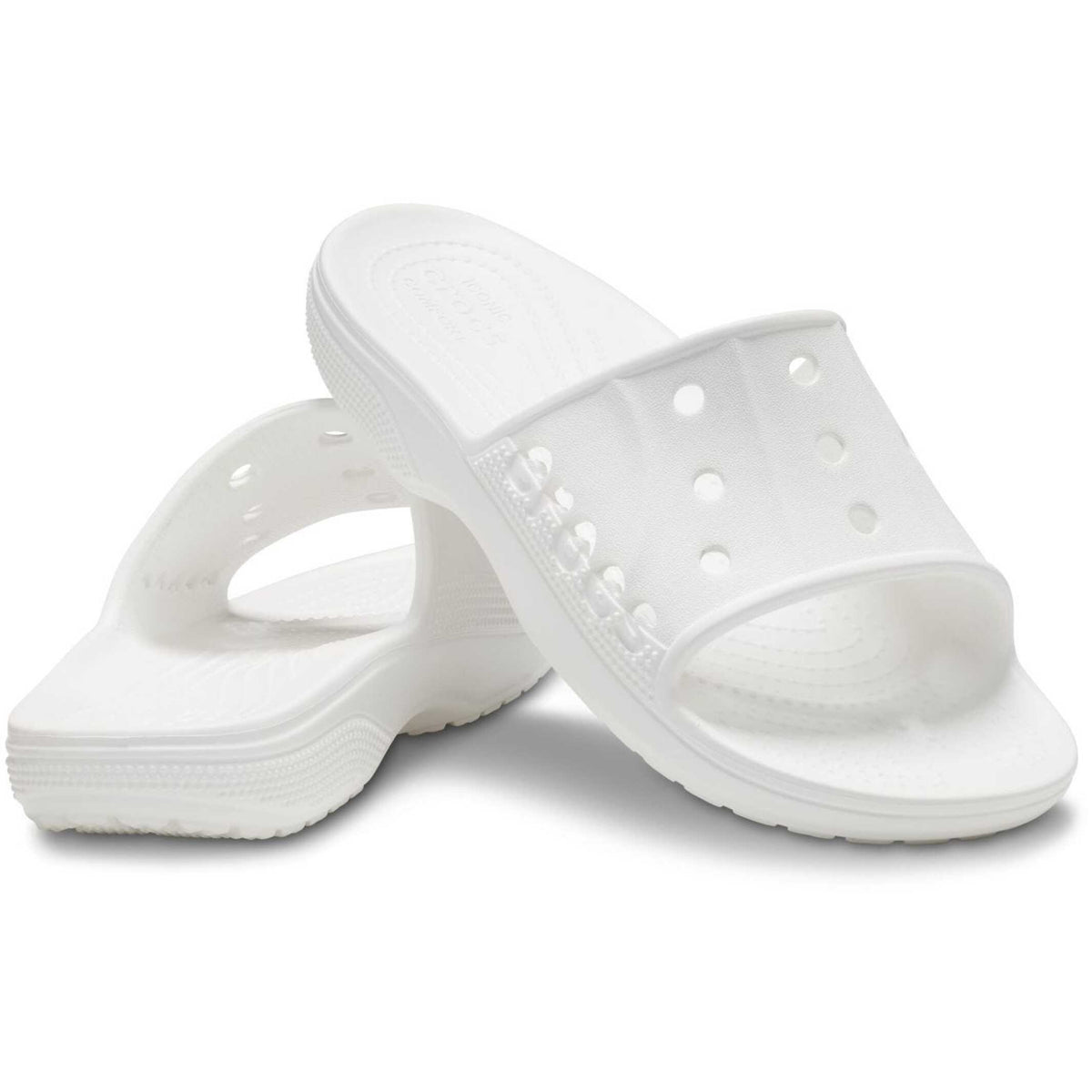 HAWABAZI White Classic Slide - Unisex Clean Casual Slippers