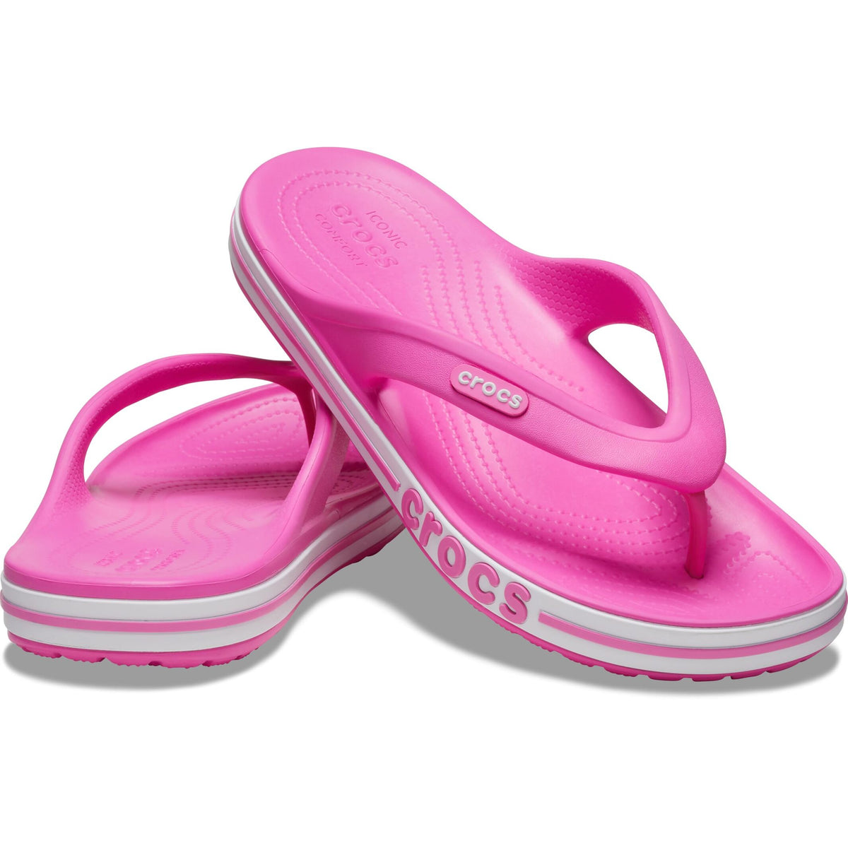 HAWABAZI Electric Pink Bayaband Flip – Unisex Bold Casual Slippers