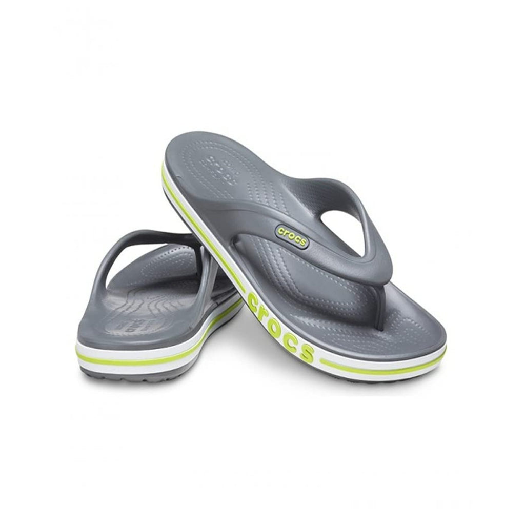 HAWABAZI Slate Grey & Lime Punch Bayaband Flip – Unisex Sport Slippers