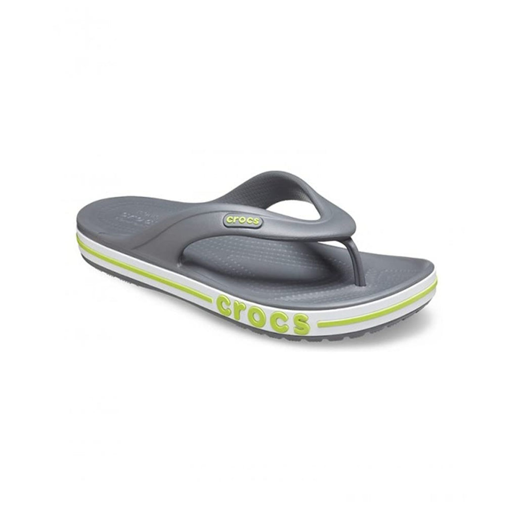 HAWABAZI Slate Grey & Lime Punch Bayaband Flip – Unisex Sport Slippers