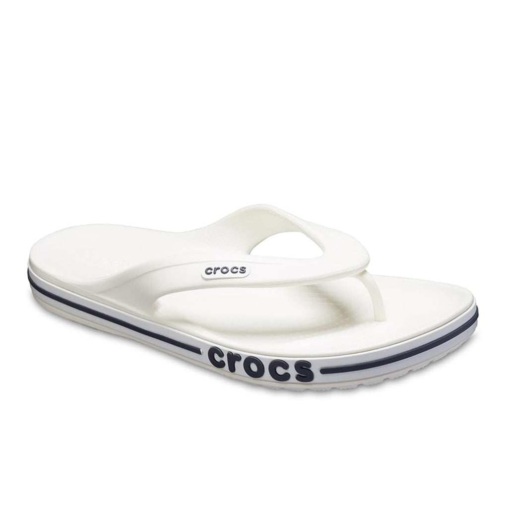 HAWABAZI White & Navy Bayaband Flip – Unisex Everyday Flip Slippers