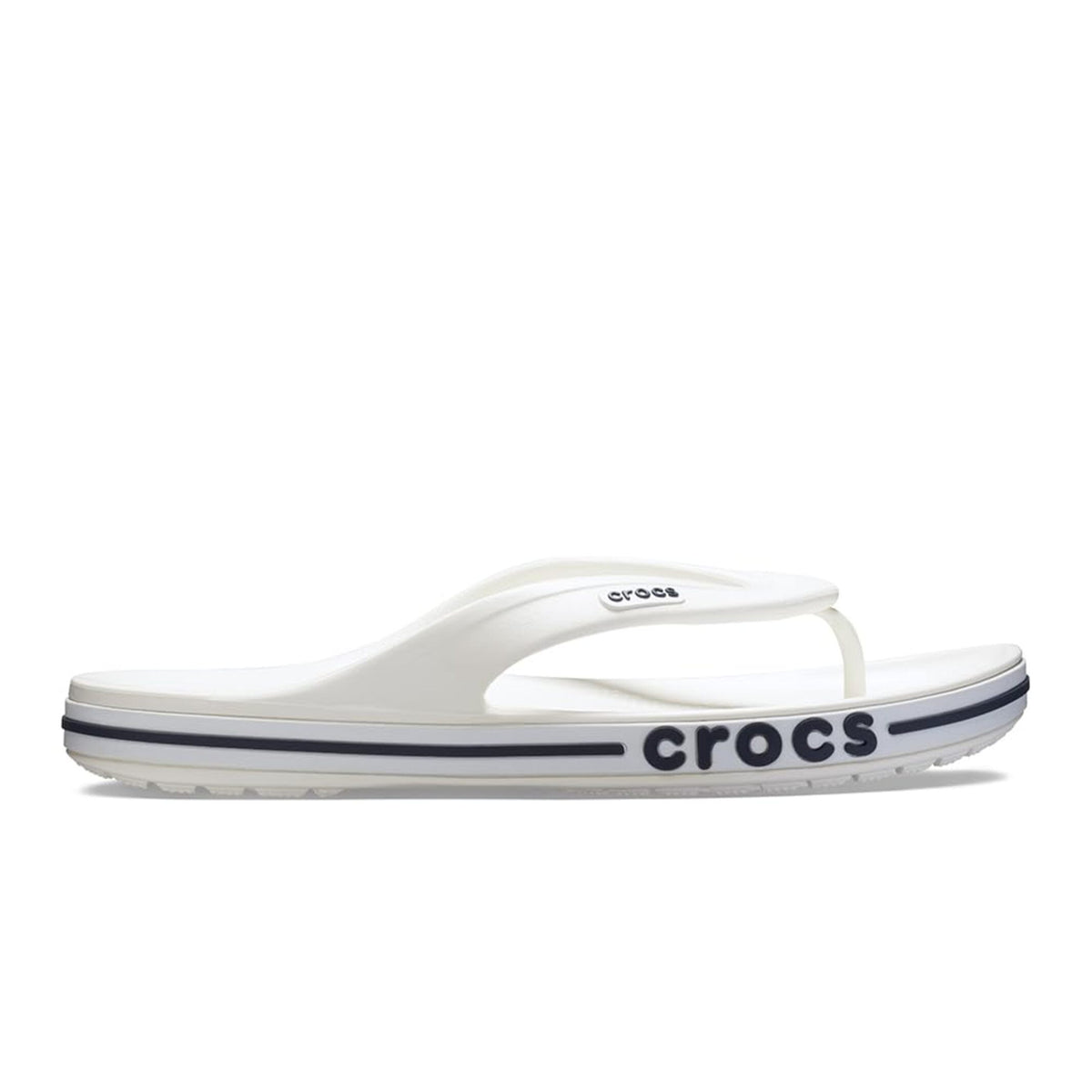 HAWABAZI White & Navy Bayaband Flip – Unisex Everyday Flip Slippers