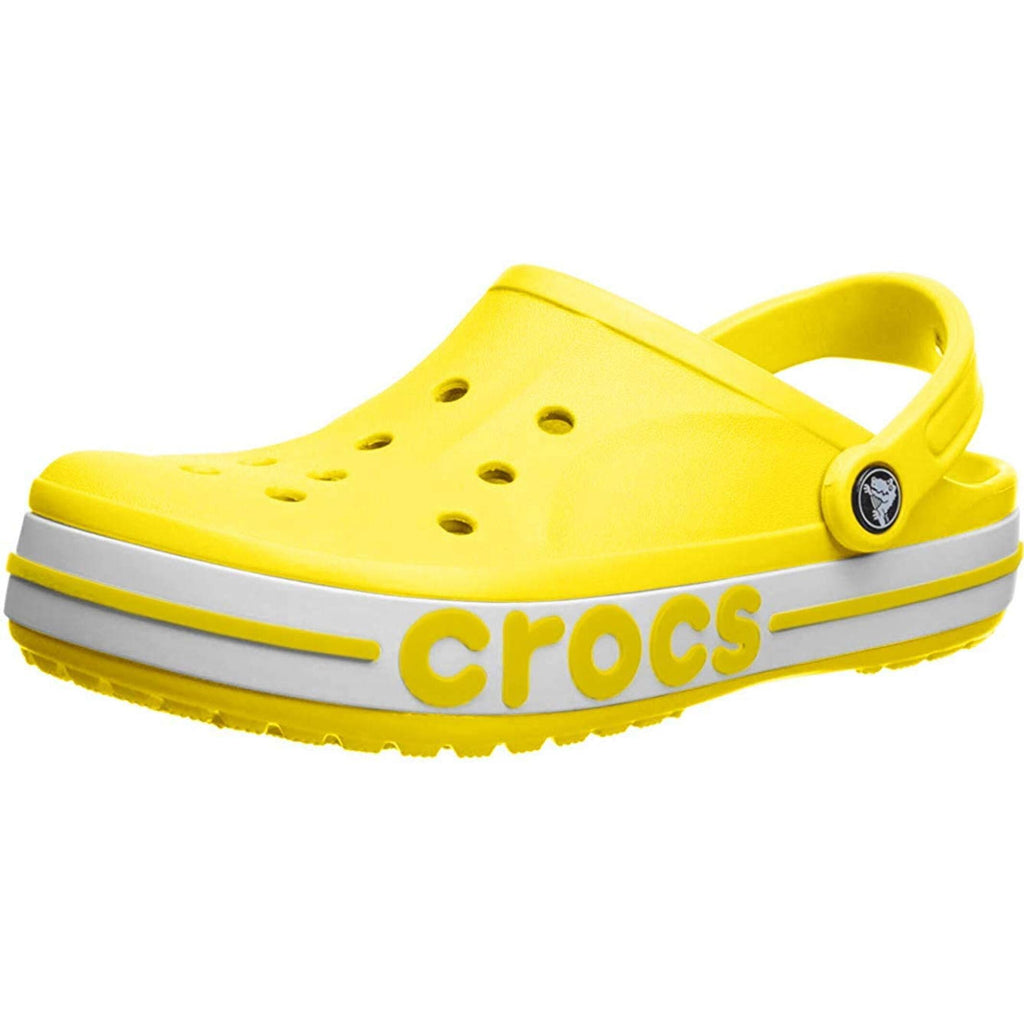 Lemon & White Clog Sandals - Unisex Lightweight Casual Footwear