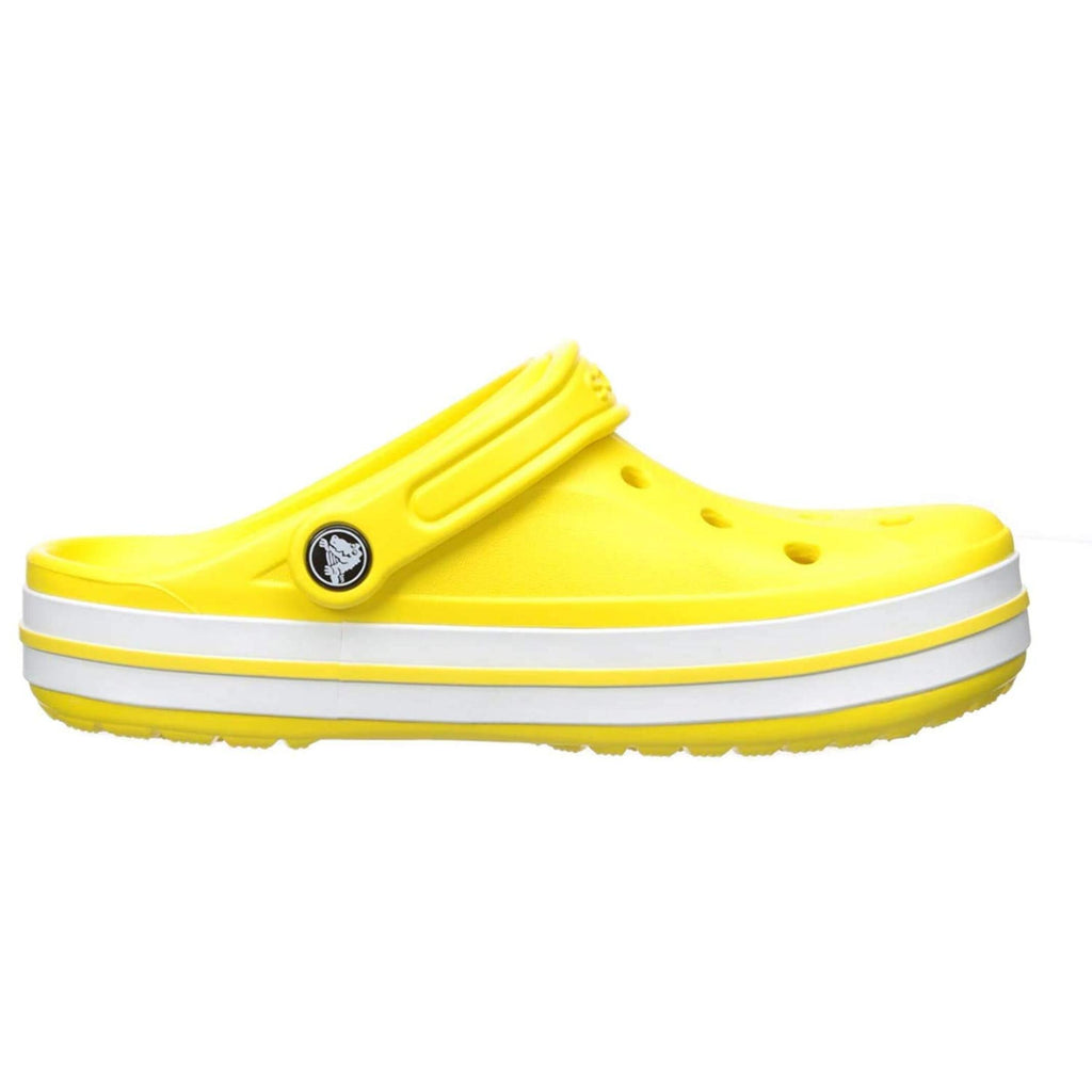 Lemon & White Clog Sandals - Unisex Lightweight Casual Footwear