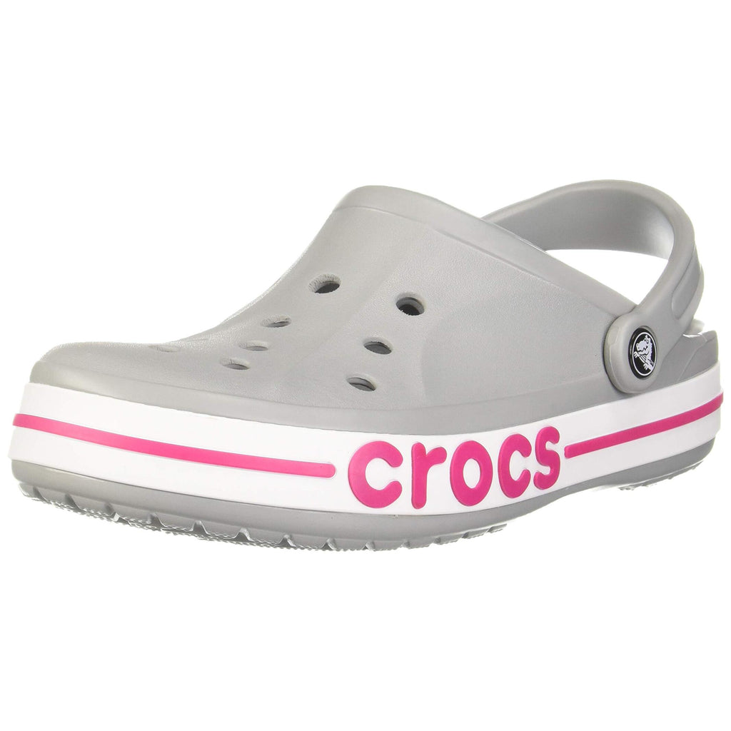 Light Grey & Candy Pink Clog Sandals - Unisex Lightweight Casual Footwear