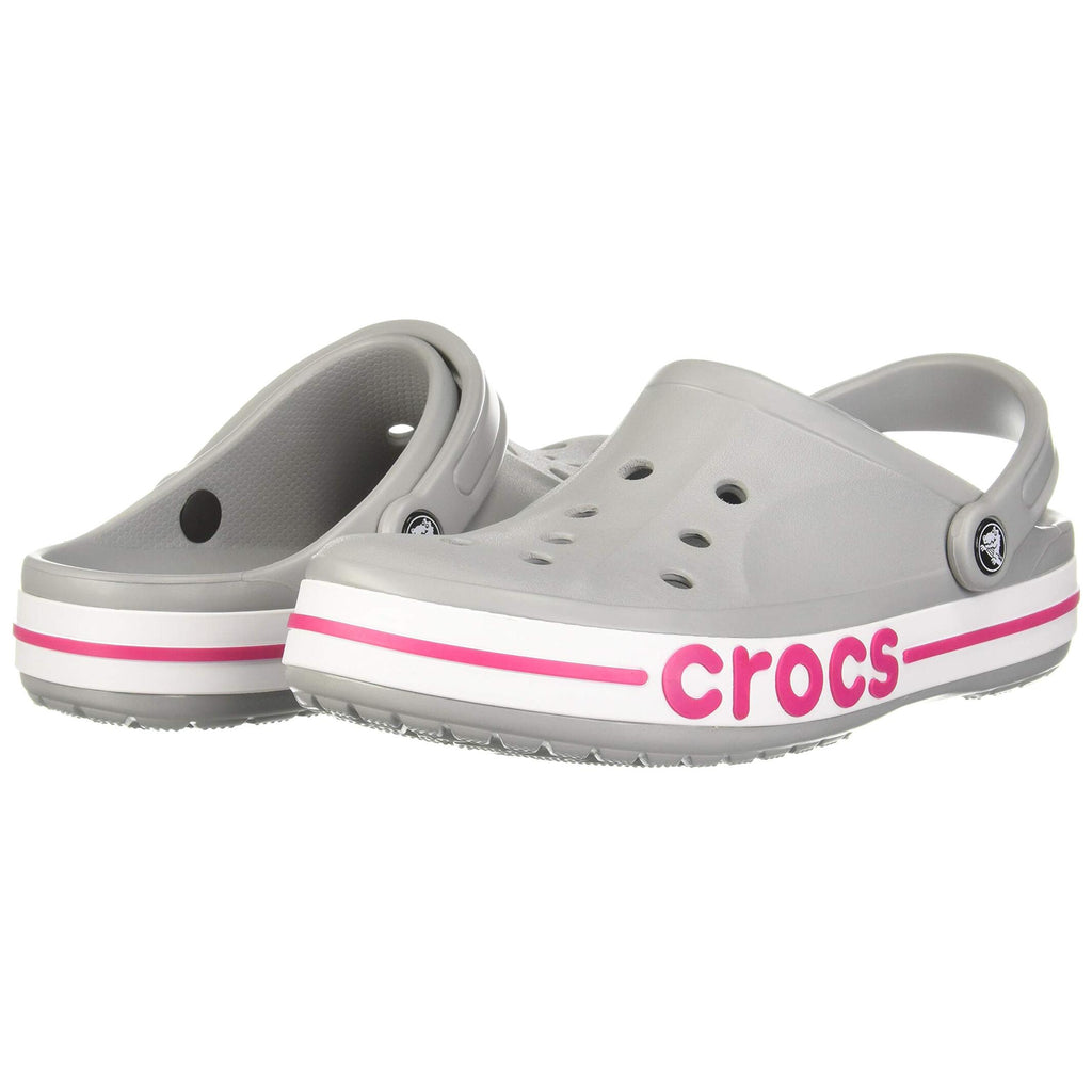 Light Grey & Candy Pink Clog Sandals - Unisex Lightweight Casual Footwear