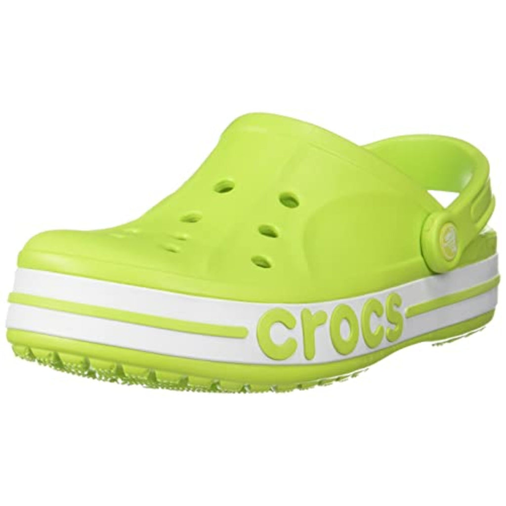Lime Punch & White Clog Sandals - Unisex Lightweight Casual Footwear