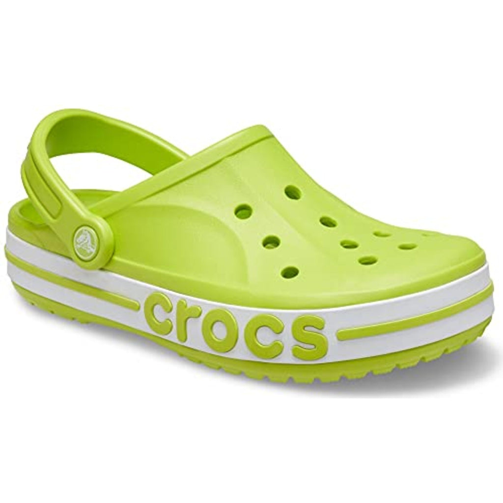 Lime Punch & White Clog Sandals - Unisex Lightweight Casual Footwear