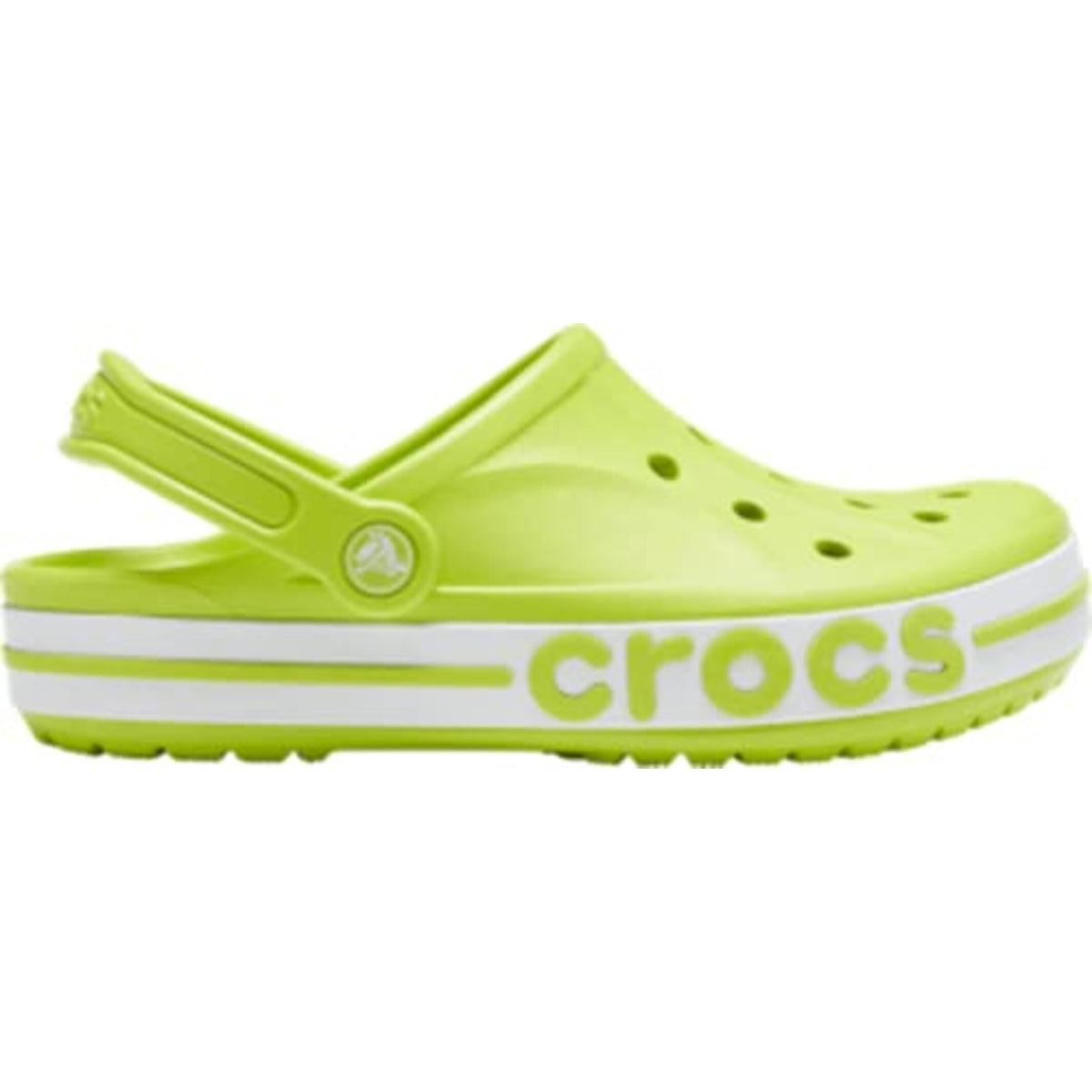 Lime Punch & White Clog Sandals - Unisex Lightweight Casual Footwear