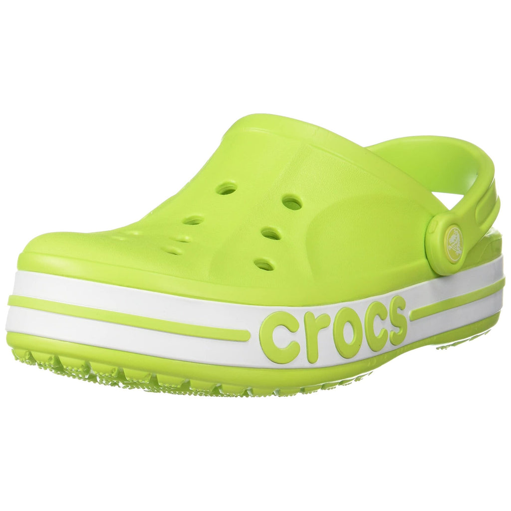 Lime Punch & White Clog Sandals - Unisex Lightweight Casual Footwear