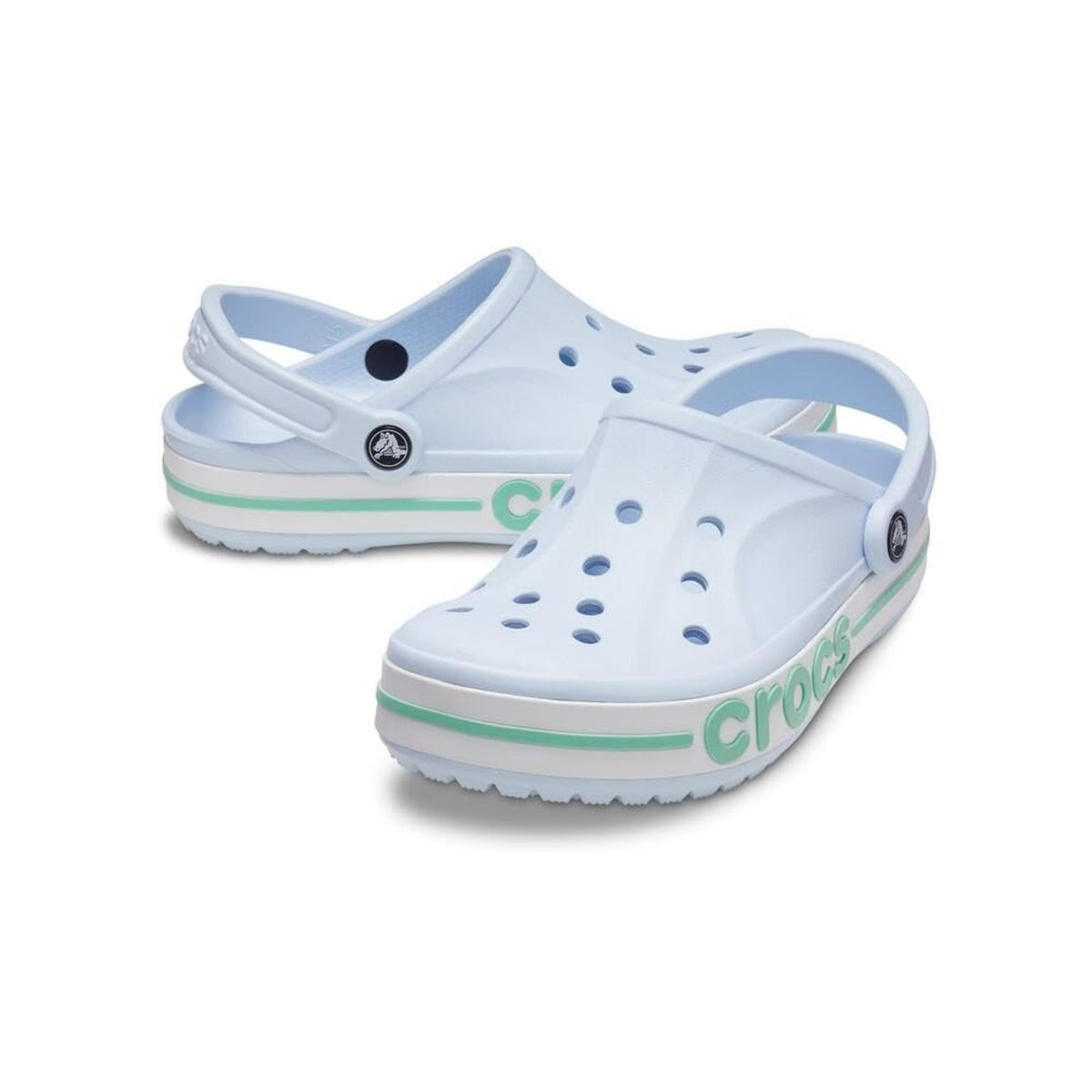 Mineral Blue & Pistachio Clog Sandals - Unisex Lightweight Casual Footwear