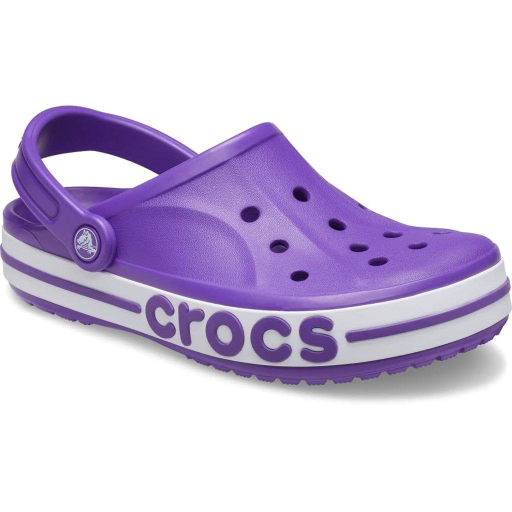 Neon Purple & White Clog Sandals - Unisex Lightweight Casual Footwear