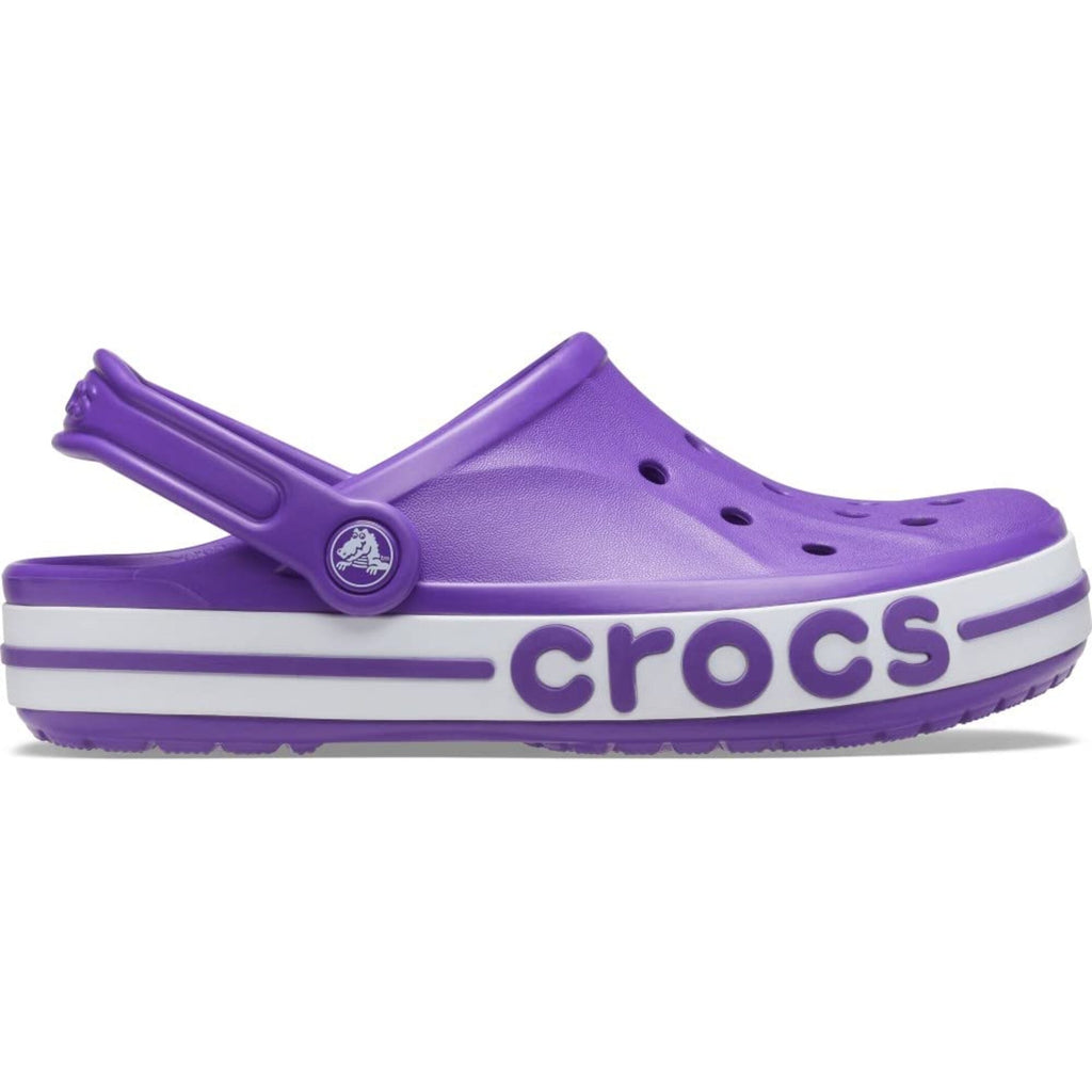 Neon Purple & White Clog Sandals - Unisex Lightweight Casual Footwear