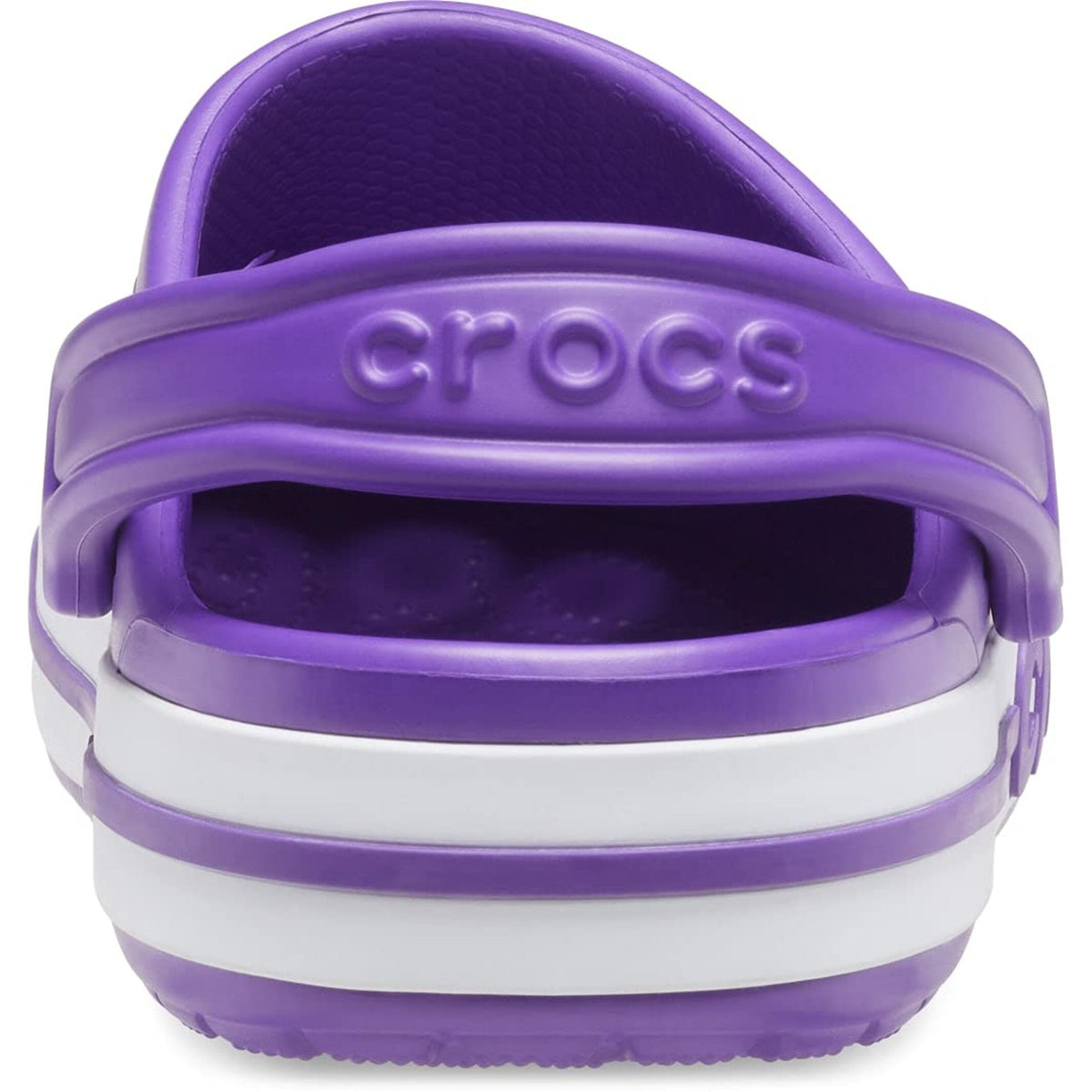 Neon Purple & White Clog Sandals - Unisex Lightweight Casual Footwear