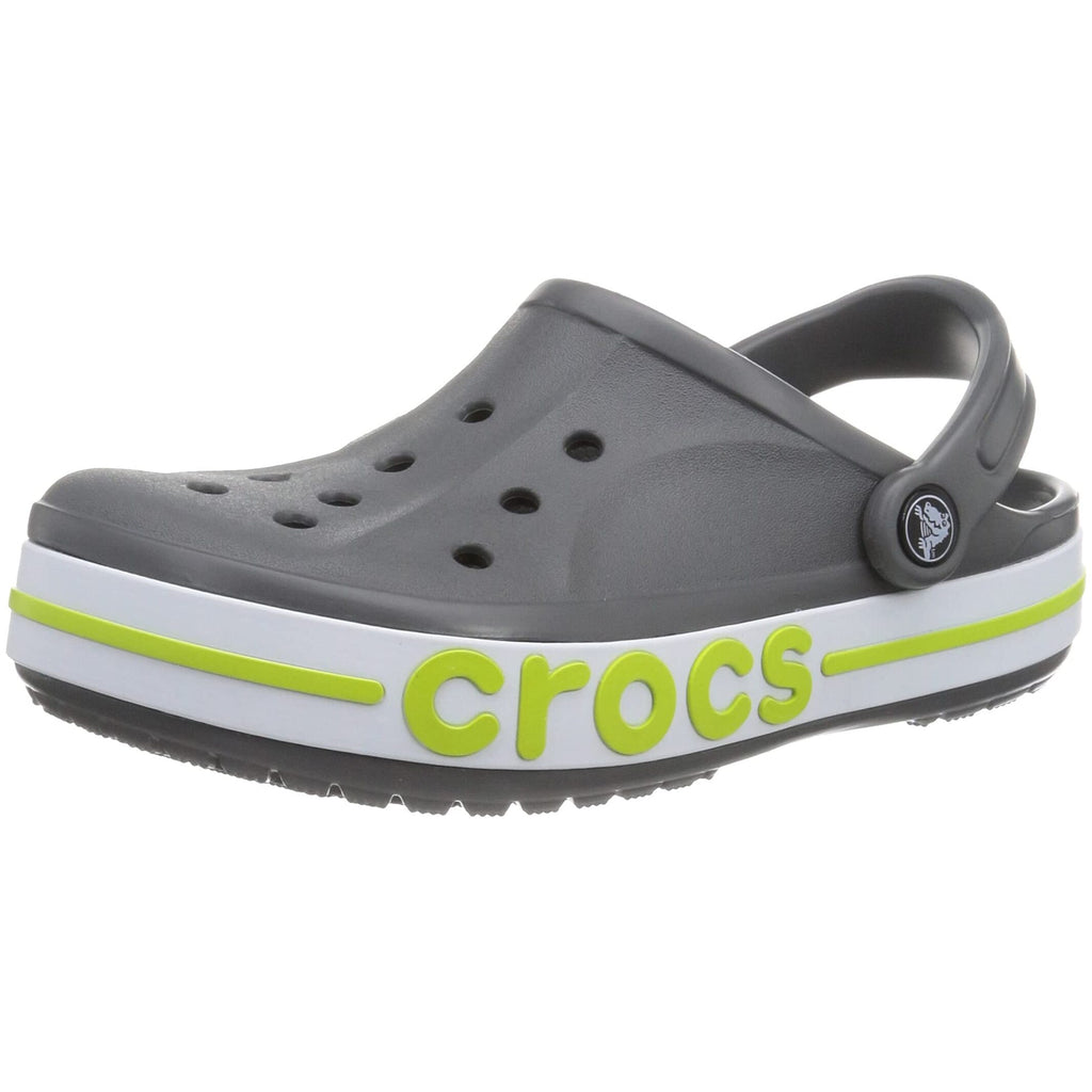 Slate Grey & Lime Punch Clog Sandals - Unisex Lightweight Casual Footwear