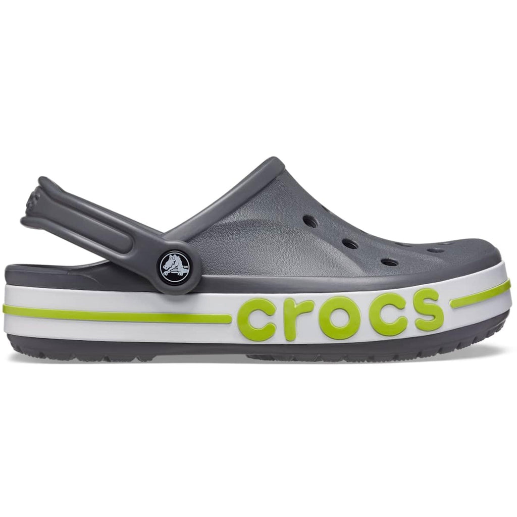 Slate Grey & Lime Punch Clog Sandals - Unisex Lightweight Casual Footwear