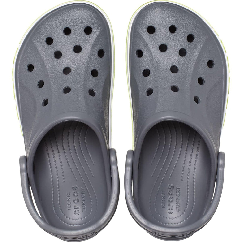 Slate Grey & Lime Punch Clog Sandals - Unisex Lightweight Casual Footwear
