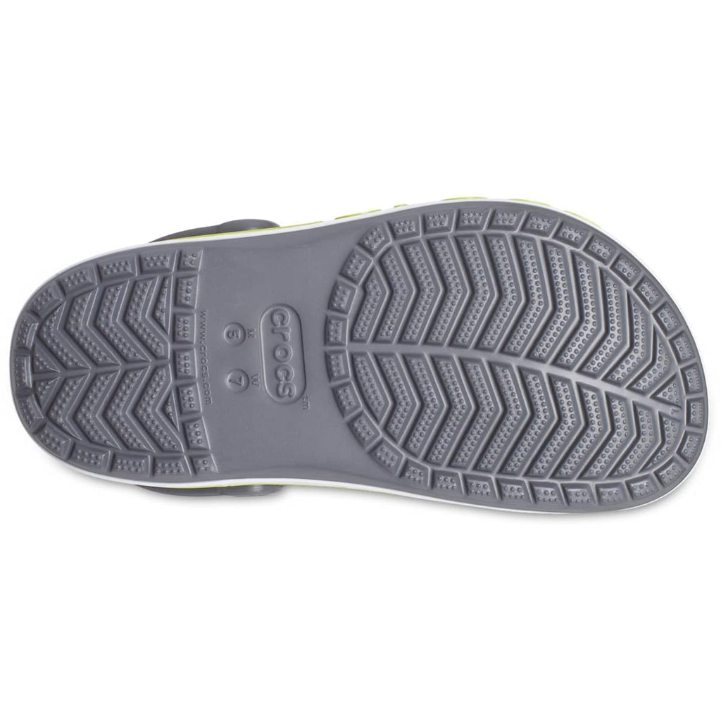 Slate Grey & Lime Punch Clog Sandals - Unisex Lightweight Casual Footwear
