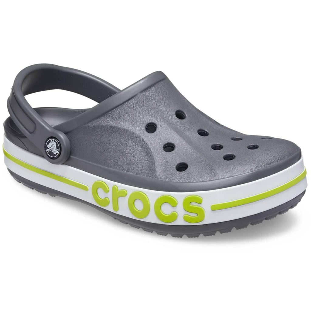 Slate Grey & Lime Punch Clog Sandals - Unisex Lightweight Casual Footwear