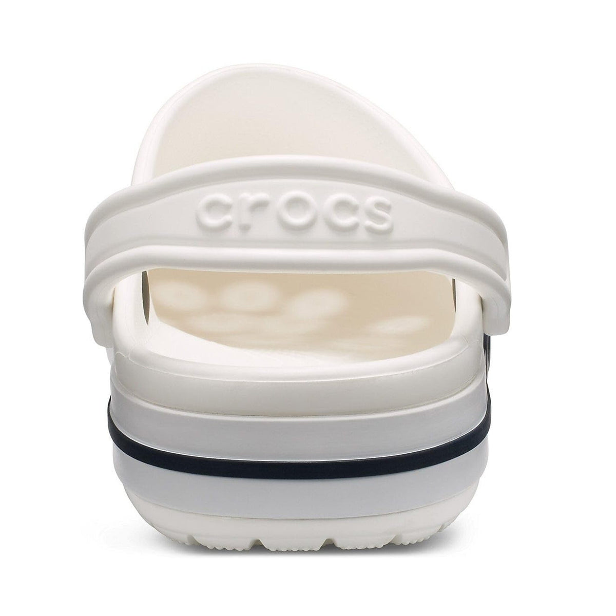 White & Navy Clog Sandals - Unisex Lightweight Casual Footwear
