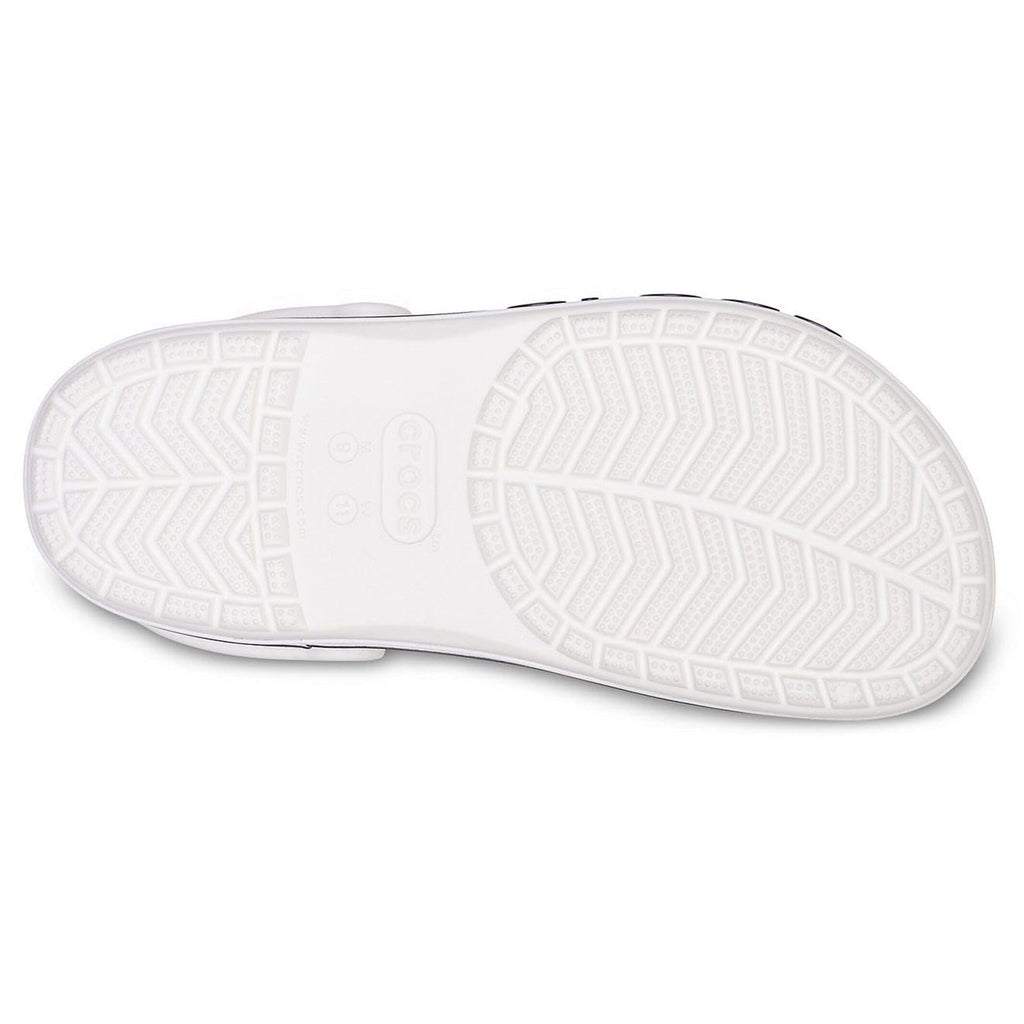 White & Navy Clog Sandals - Unisex Lightweight Casual Footwear