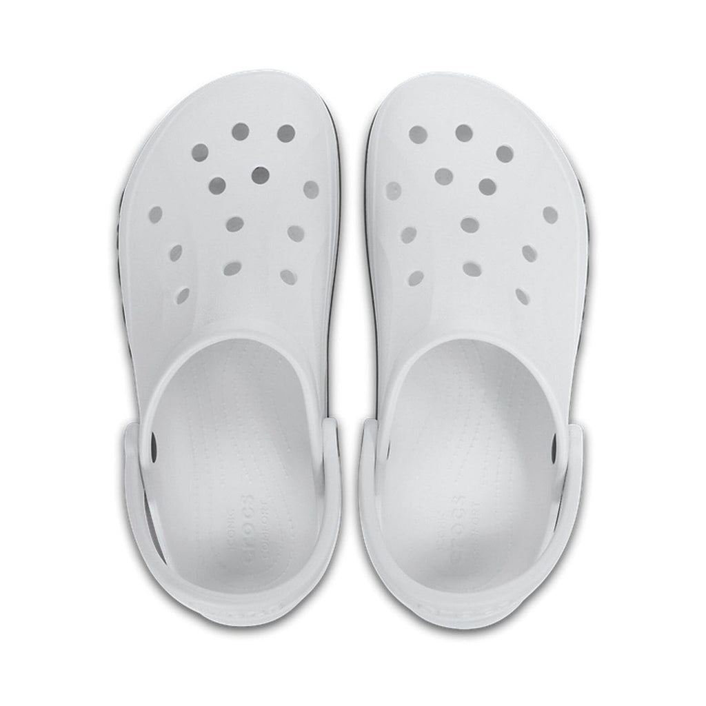 White & Navy Clog Sandals - Unisex Lightweight Casual Footwear