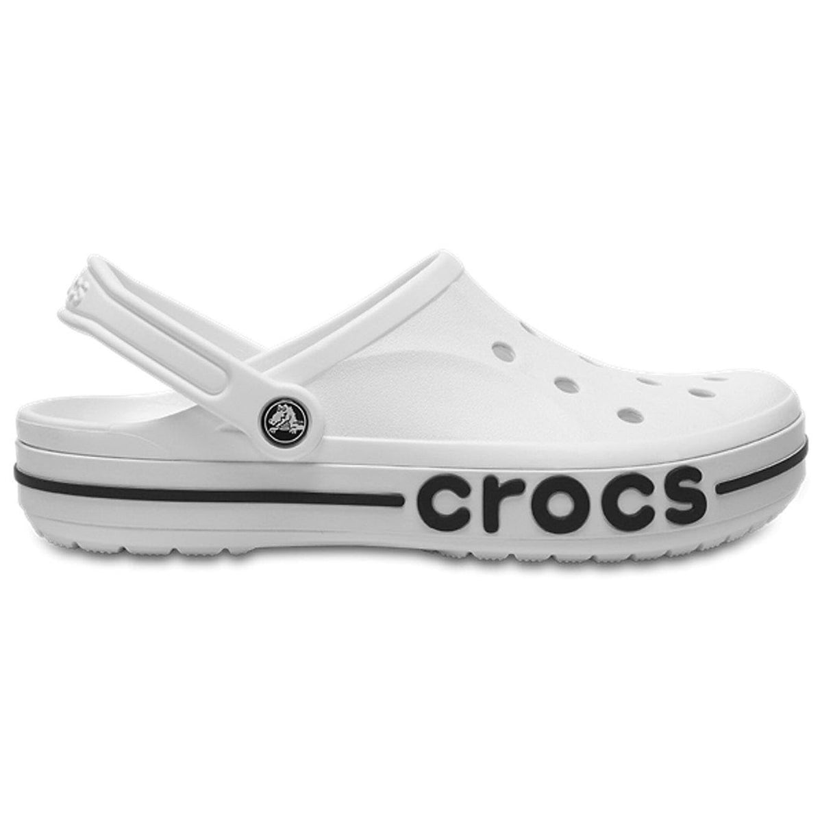 White & Navy Clog Sandals - Unisex Lightweight Casual Footwear
