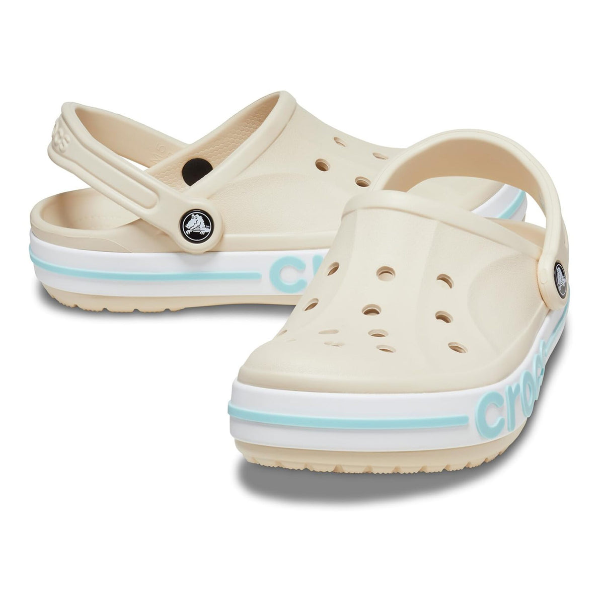 Winter White & Multi Clog Sandals - Unisex Lightweight Casual Footwear